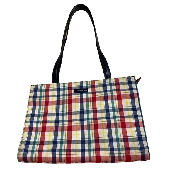 Preston & York Handbags - Preston & York Red and Blue Plaid Purse